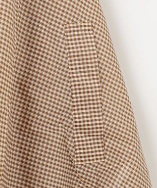 MOONBAT FLAT PURE サイクル レインポンチョ チェック 自転車 収納袋付き ベージュ