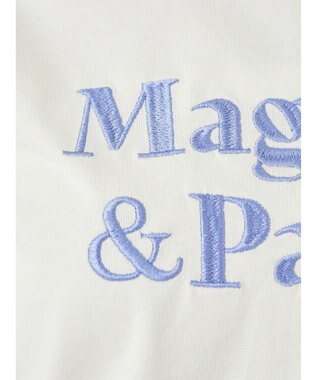 earth music&ecology フォルムスリーブ刺繍ロゴＴＥＥ Off White