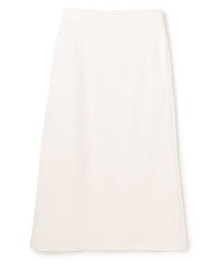 UNFILO L ブラッシュドジャージー Iラインスカート アイボリー