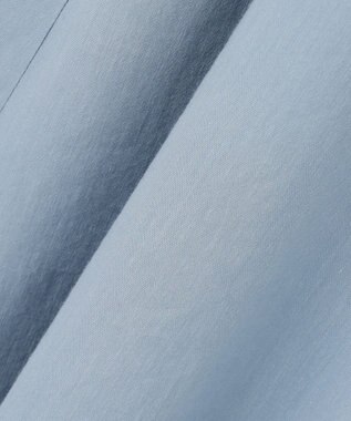 ICB L 【先行予約・WEB限定・丈が選べる】ナチュラルストレッチタフタ 5分袖ワンピース サックスグレー