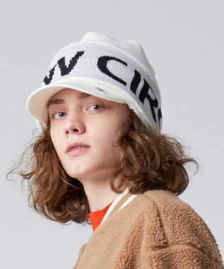 PW CIRCULUS 【UNISEX】3WAY ニットキャップ イヤマフ ホワイト系