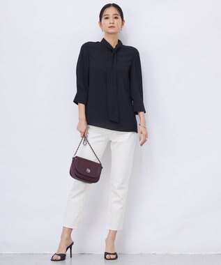 ICB L 【洗える】 ウォーターリサイクルテーパードデニム オフホワイト系