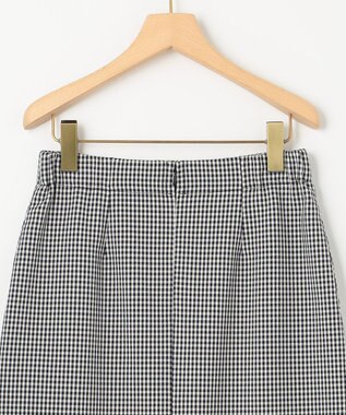 組曲 【洗える・ウエストゴム仕様】2WAYストレッチ スカート ネイビー系3