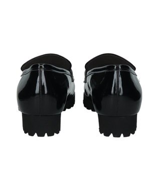 Bridget Birkin ＜3E＞【Bridget Birkin Walk】ラウンドコンフォートローファー ブラックエナメル