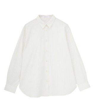 AMERICAN HOLIC 【花粉防止】【イージーケア】ベーシックシャツ Stripe Ivory
