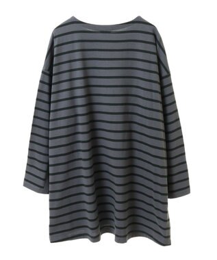 AMERICAN HOLIC ボーダーカットＢＩＧプルオーバー Gray