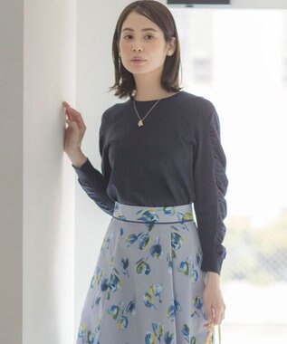 ハートボタン ニットプルオーバー