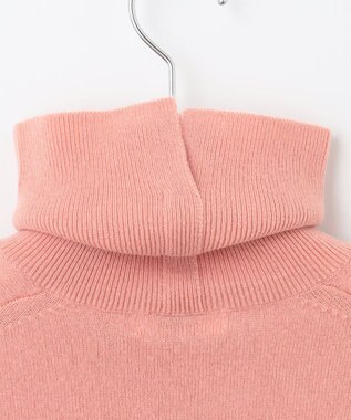 J.PRESS LADIES 【洗える】CASHMERE BLEND タートルネック ニット ピンク系