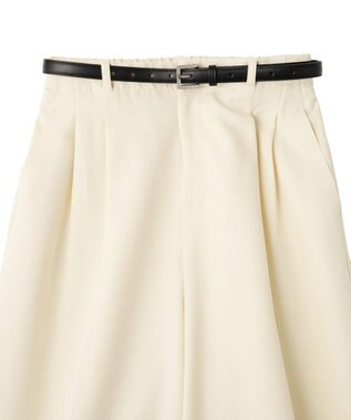 YECCA VECCA ベルトSETクロップド丈パンツ Ivory