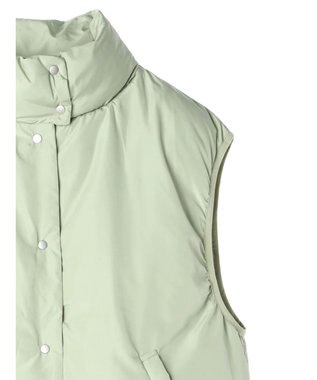 earth music&ecology パファーベスト Light Green