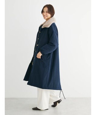 Green Parks ・ＥＬＥＮＣＡＲＥ　ＤＵＥ　中綿モッズロングコート Navy