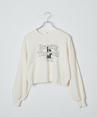 WEGO クロップドスウェット オフホワイト