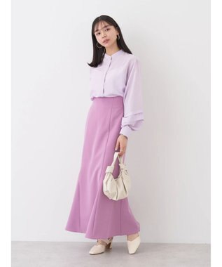 earth music&ecology ボリュームタック袖ブラウス Pink