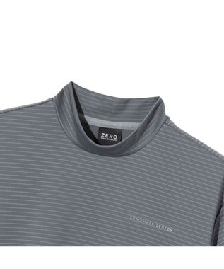 ZERO HALLIBURTON ボーダーモックネックTシャツ ZHG-M6S5b 85190 グレー