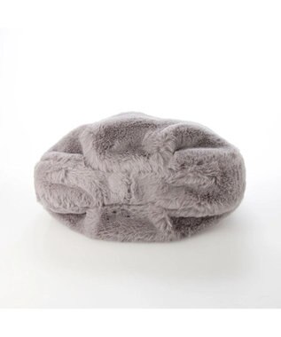 UNBILLION cachecache リボンハンドルエコファードロストバッグ ライトグレー