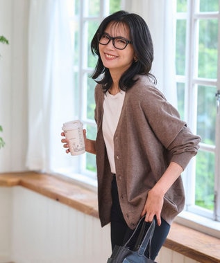 【WEB限定/2025年秋冬新作//洗濯可/MLサイズ展開/ユニセックス着用ITEM】ドロップショルダーカーディガン