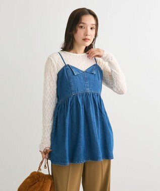 Green Parks レースプルオーバー Off White