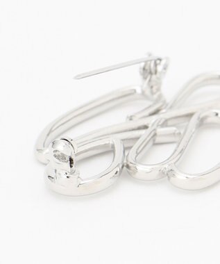 J.PRESS LADIES JPデフォルメ ブローチ シルバー系