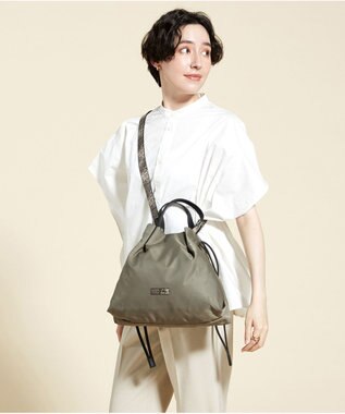 LA BAGAGERIE ドローストリング2WAYトート Sサイズ グレージュ