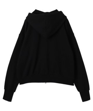 WEGO ショートダブルZIPパーカー ブラック