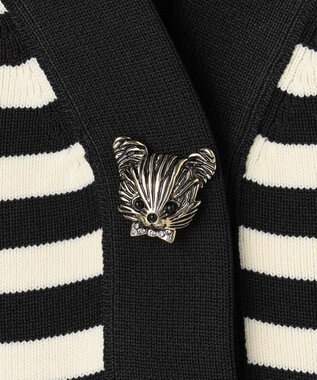 組曲 S 【組曲×setsuko sagittaire】kinakoスポンディッシュ ニットジャケット ブラック系1