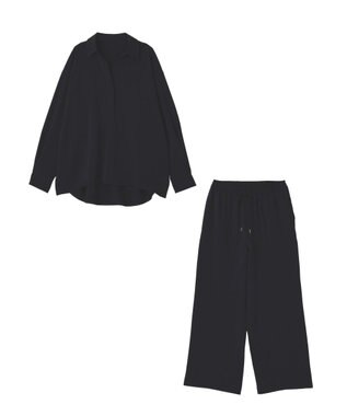 YECCA VECCA 【2点SET】スキッパーデザインセットアップ Navy