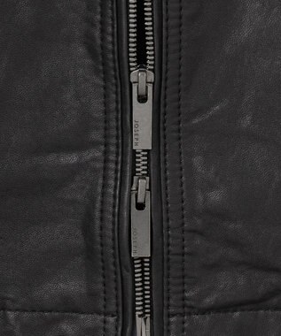 JOSEPH HOMME 新素材【シャツ感覚で羽織れる軽さ】シュリンクエアレザー　ブルゾン ブラック系