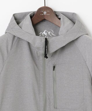 JOSEPH ABBOUD MOUNTAIN 【UNISEX】3Dエンボス パーカー ライトグレー系