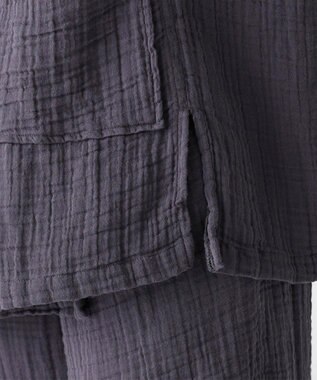 UCHINO クレープガーゼ甚平　　　 ダークグレー