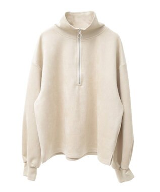 Green Parks ・ＳＵＧＡＲ　ＳＰＯＯＮ　スエードポンチハーフＺＩＰ Ivory