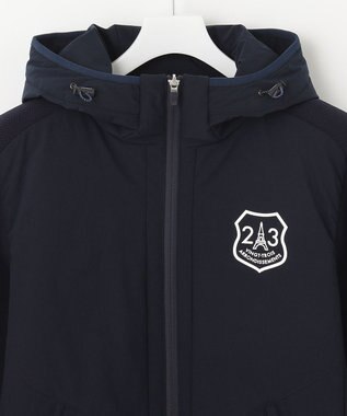 23区GOLF 【MEN】【撥水加工】ニットコンビブルゾン ネイビー系
