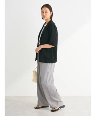 Green Parks 接触冷感　５分袖ジャケット Black