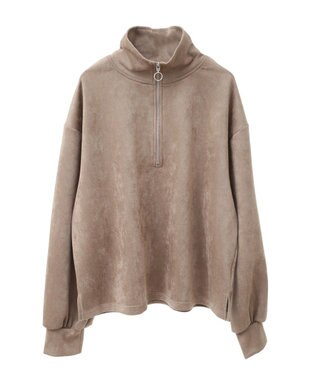 Green Parks ・ＳＵＧＡＲ　ＳＰＯＯＮ　スエードポンチハーフＺＩＰ Beige