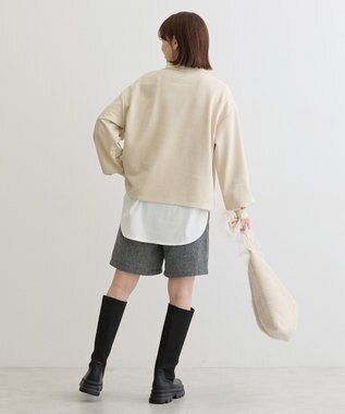 Green Parks ・ＳＵＧＡＲ　ＳＰＯＯＮ　スエードポンチハーフＺＩＰ Ivory