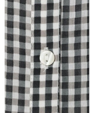 earth music&ecology コットンボイルギャザーシャツ Gingham Check
