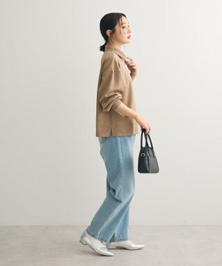 Green Parks ・ＳＵＧＡＲ　ＳＰＯＯＮ　スエードポンチハーフＺＩＰ Beige