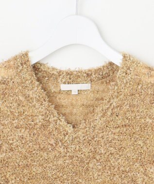 自由区 S ファンシーラメスラリット ニット モカ