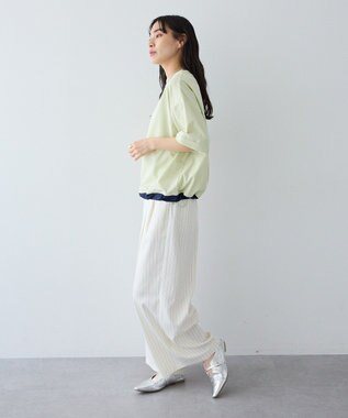 CRAFT STANDARD BOUTIQUE バイカラーヘムプルオーバー Light Green