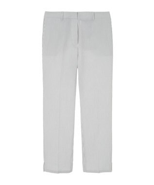 DAKS COOL MAX シアサッカークロップドパンツ グレー