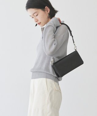 AMERICAN HOLIC メタルライクニットポロ Light Gray