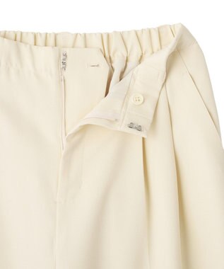 YECCA VECCA ベルトSETクロップド丈パンツ Ivory