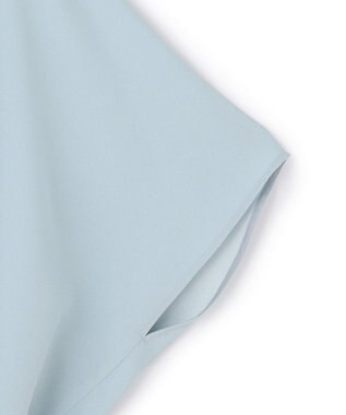 ICB L 【先行予約・WEB限定カラーあり】 FluidBackSatin クロップドブラウス サックスグレー［WEB限定］