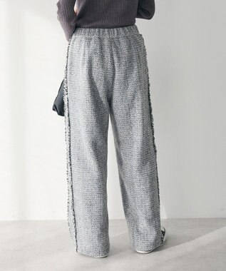 CRAFT STANDARD BOUTIQUE ツイードストレートパンツ Gray
