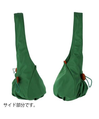 tsumori chisato CARRY ギャザー ショルダーバッグ ワンショルダー グリーン