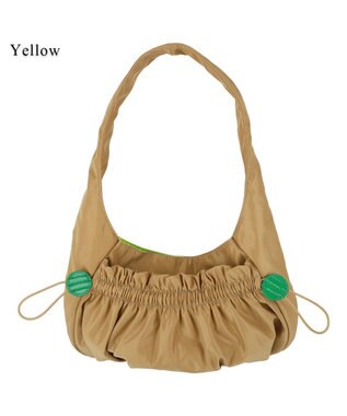tsumori chisato CARRY ギャザー ショルダーバッグ ワンショルダー イエロー