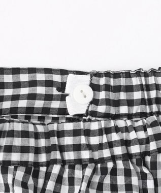 組曲 KIDS 【150-160cm】ギンガム パンツ ブラック系3