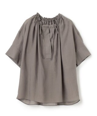 BEIGE， 【S-size】LILAC / ギャザーブラウス Steel