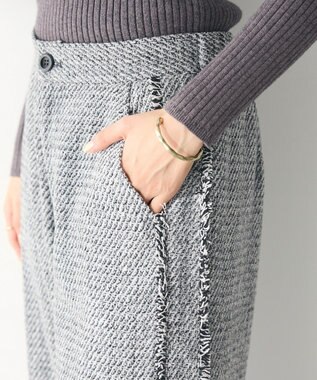 CRAFT STANDARD BOUTIQUE ツイードストレートパンツ Gray