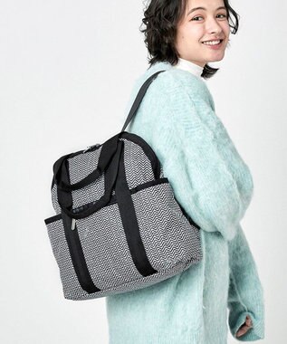 DOUBLE TROUBLE BACKPACK/クラシックヘリンボーン / LeSportsac