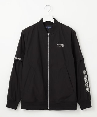 23区GOLF デタッチャブルスリーブ【MEN】２ＷＡＹ ブルゾン ブラック系